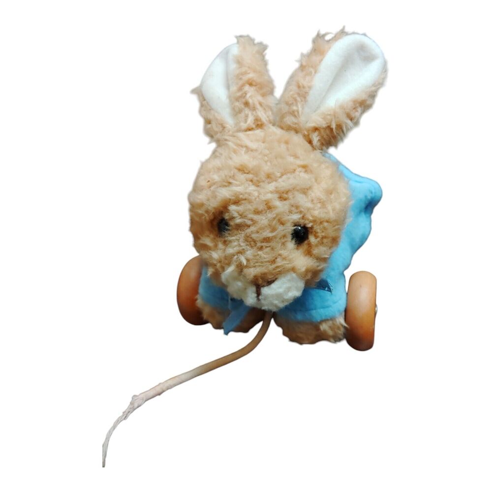 Eden Peter Rabbit Plush Toddler Pull Toy Beatrix Potter Nostalgic Classic Vtg